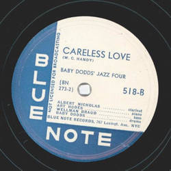Baby Dodds Jazz Four - Winnin Boy Blues / Careless Love