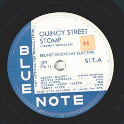 Bechet-Nicolas Blue Five - Quincy Street Stomp / Weary Way Blues