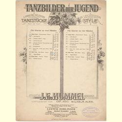Notenheft / music sheet - Tanzbilder der Jugend