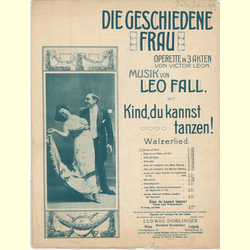 Notenheft / music sheet - Die geschiedene Frau