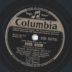 Benny Goodman Sextet -Super Swing Music No: 152: Flying Home / Super Swing Music No: 151: Rose Room