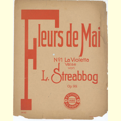 Notenheft / music sheet -  Fleurs de Mai
