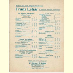 Notenheft / music sheet - Luxemburg-Walzer