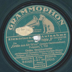 Großes Streichorchester: Alois Melichar - Grüße aus...
