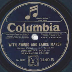Alexander Prince - Under The Double Eagle March / With Sword and Lance March