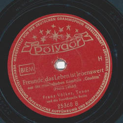 Franz V�lker - Du bist meine Sonne / Freunde, das Leben ist lebenswert