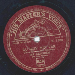 Per Grunden - Du blev min var / Jag vet, jag vet, jag vet 