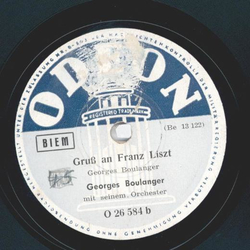 Georges Boulanger - Mein Gebet  / Gru an Franz Liszt