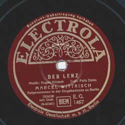 Marcel Wittrisch - Der Lenz / Es war einmal 