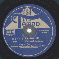 Heyn-Quartett - Der kleine Postillion / In einer kleinen Winzerstube