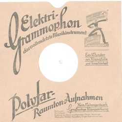 Original Grammophon Cover für 25er Schellackplatten A39 B