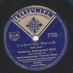 Mussikkorps Wachregiment Berlin: Friedrich Ahlers -...