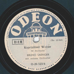 Bruno Saenger - Was eine Geige erzhlt / Kapriziser Walzer