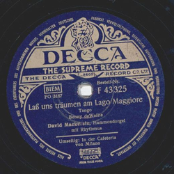 David Mackersie - La uns trumen am Lago Maggiore / In...