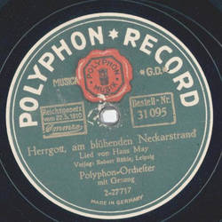 Polyphon-Orchester - Herrgott, am blhenden Neckarstrand / Die trichte Jungfrau