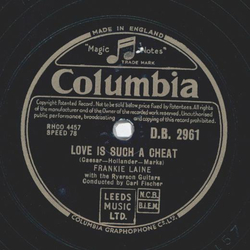 Frankie Laine / Jo Stafford - Love is Such a Cheat / Allentown Jail