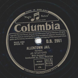 Frankie Laine / Jo Stafford - Love is Such a Cheat / Allentown Jail