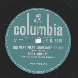 Ruby Murray - Slowly with feeling / The very first Christmas of all 