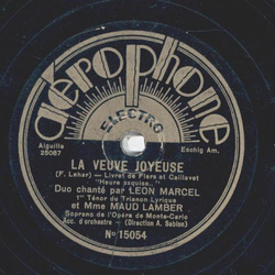 Maud Lamber - La Veuve Joyeuse / Plaisir DAmour