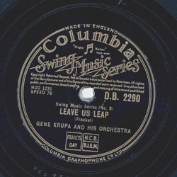 Gene Krupa - Swing Music Series No.7: That Drummers Band / Swing Music Series No.8: Leave us leap 