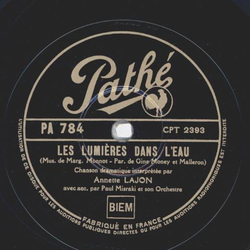 Annette Lajon - Les Lumieres dans Leau / Letranger