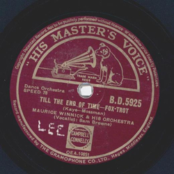 Maurice Winnick - Till the end of time / Kentucky