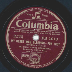 Henry Hall - The man on the flying Trapeze / My heart was sleeping
