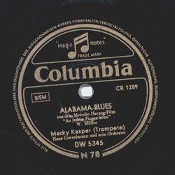Macky Kasper - Alabama-Blues / Wo ist der eine