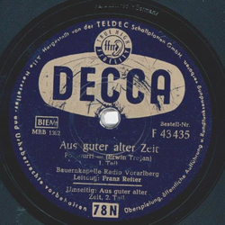 Bauernkapelle Radio Vorarlberg, Leitung: Franz Reiter -...