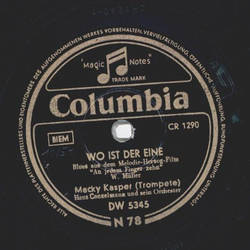 Macky Kasper - Alabama-Blues / Wo ist der eine