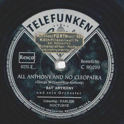 Ray Anthony - Harlem Nocturne / All Anthony And No Cleopatra
