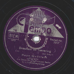 Heyn-Quartett - Drauen im Sievering / Es steht ein Nubaum drauen in Heiligenstadt