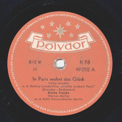 Rene Franke - In Paris wohnt das Glck / Voila cest Iamour