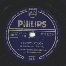 Hotcha-Mundharmonika-Trio - Saloon Bar Rag / Goody Goody