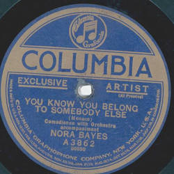 Nora Bayes - You know you belong to somebody else / Dearest