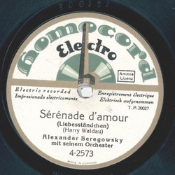 Alexander Beregowsky - Abendstimmung / Serenade damour