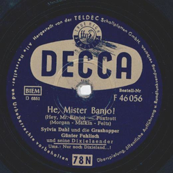 Sylvia Dahl und die Grashopper - He, Mister Banjo / Nur noch Dixieland