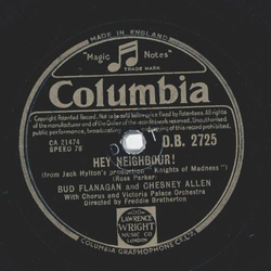Bud Flanagan - Hey Neighbour / Underneath the Arches