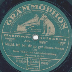 Franz Vlker - Mdel, ich bin dir so gut / Ich ksse...