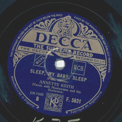 Annette Keith - When day is done / Sleep, my baby, sleep