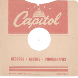 Original Capitol Cover für 25er Schellackplatten A27 B