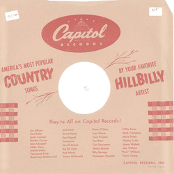 Original Capitol Cover für 25er Schellackplatten A28 B