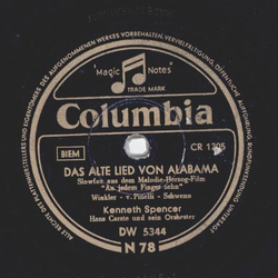Kenneth Spencer: Sommerzeit / Das alte Lied von Alabama