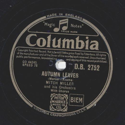 Mitch Miller - Autumn Leaves / The Sleigh 