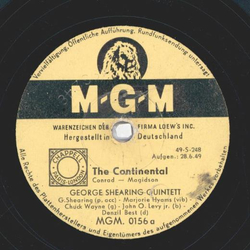 George Shearing Quintett - The Continental / East of the sun