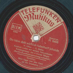 Adalbert Lutter - Do häss dich wirklich fabelhaff jehalde...