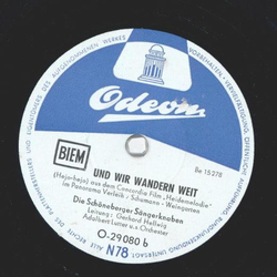 Die Sch�nberger S�ngerknaben - Dort wo die Heide bl�ht / Und wir wandern weit