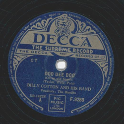 Billy Cotton - Doo dee doo / Tiddley winkie woo
