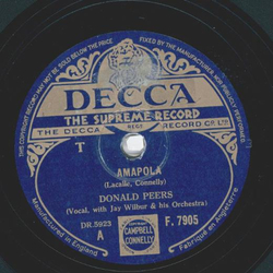 Donald Peers - Ampola / There goes that song again
