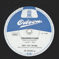 Bert und Brbel - Verlobungstango / Unterm Apfelbaum